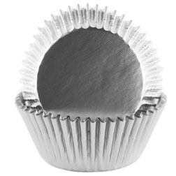 Silver Foil Cupcake Liners
