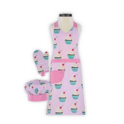 Cupcake Kid's Apron Set