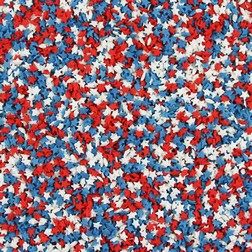 Mini Red, White & Blue Stars Edible Confetti