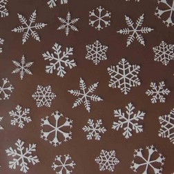 Chocolate Transfer Sheet - Snowflake #2