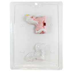 3D Sitting Unicorn Chocolate Mold