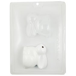 3D Chubby Bunny Chocolate Mold