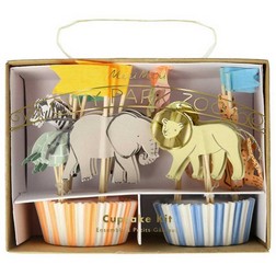 Safari Animals Cupcake Kit