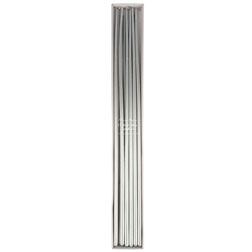 15" Metallic Silver Party Candles