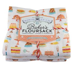Cake Walk Floursack Kitchen Towel Set