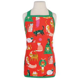 Let It Meow Christmas Cat Apron - Child