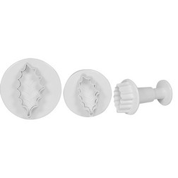 Holly Leaf Plunger Cutter Set