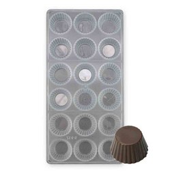 Fluted Round Polycarbonate Chocolate Mold