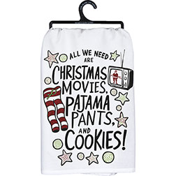 Christmas Movies & Pajamas Kitchen Towel