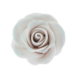 2" White Tea Rose Gum Paste Flower