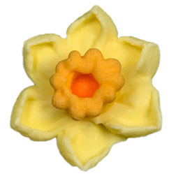 Mini Daffodil Flower Icing Decorations