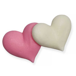 Double Heart Assortment Icing Decorations