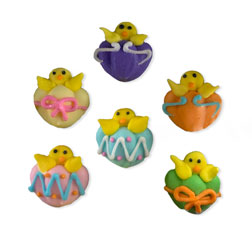 Chicks in Shell Icing Decorations