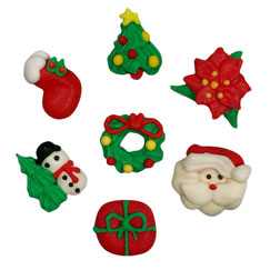 Christmas Assortment Icing Decorations