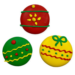 Large Christmas Ornaments Icing Decorations