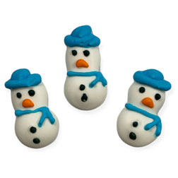 Tiny Snowmen Icing Decorations