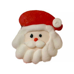 Santa Claus Face Icing Decorations