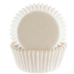 White Mini Cupcake Liners