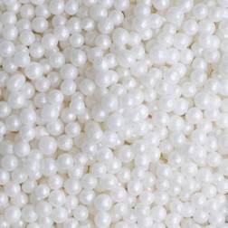 6mm White Sugar Pearls