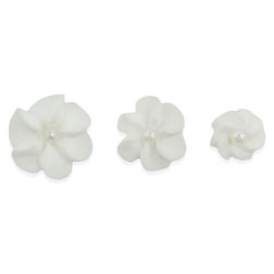 White Flower Icing Decorations