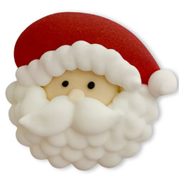Whimsy Santa Face Icing Layons - Large