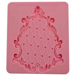 Pouf Plaque Silicone Mold by Colette Peters