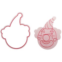 Circus Clown Cutter and Embosser Set by Cakegirls