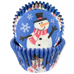 Snowman Cupcake Liners