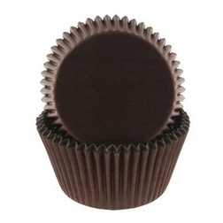 Chocolate Brown Cupcake Liners