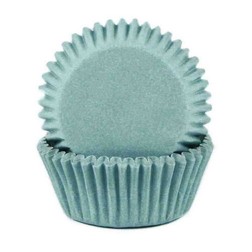 Baby Blue Mini Cupcake Liners