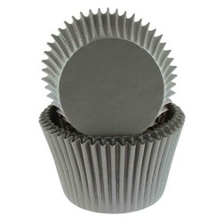 Silver Jumbo Cupcake Liners