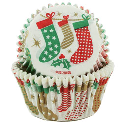 Stockings Cupcake Liners