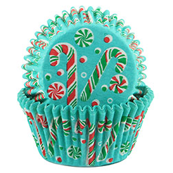 Candy Cane Cupcake Liners