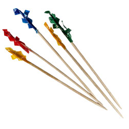 Long Frilled Fru Fru Appetizer Toothpicks