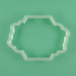 Jamestown Hexagon with Flowers Cookie Cutter