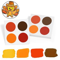 Fall PYO Cookie Paint Palettes