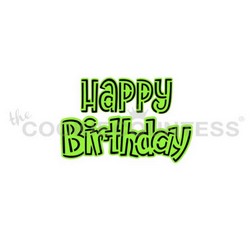 Happy Birthday 2 Piece Stencil Set
