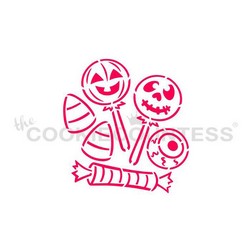 Halloween Candy Cookie Stencil