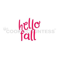 Hello Fall Cookie Stencil