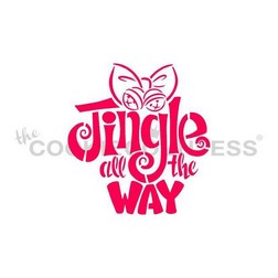 Jingle All the Way Cookie Stencil