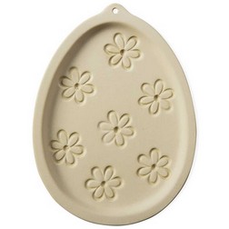Egg with Flowers Cookie Mold