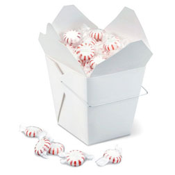 2 lb White Take Out Treat Box