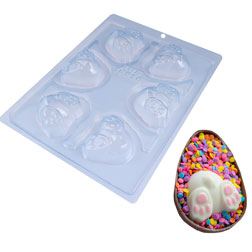Easter Bunny Bum Three Part Chocolate Mold