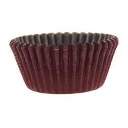 Solid Burgundy Mini Cupcake Liners