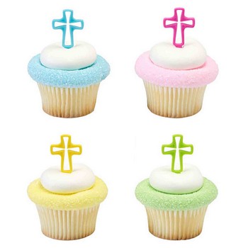 Religious Cake and Cupcake Toppers