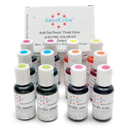 AmeriColor® Food Color-Soft Gel.-Electric Asst.