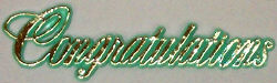 Congratulations Script Plaques