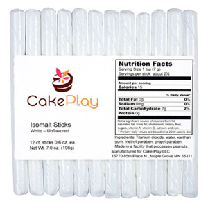 Isomalt Sticks - White