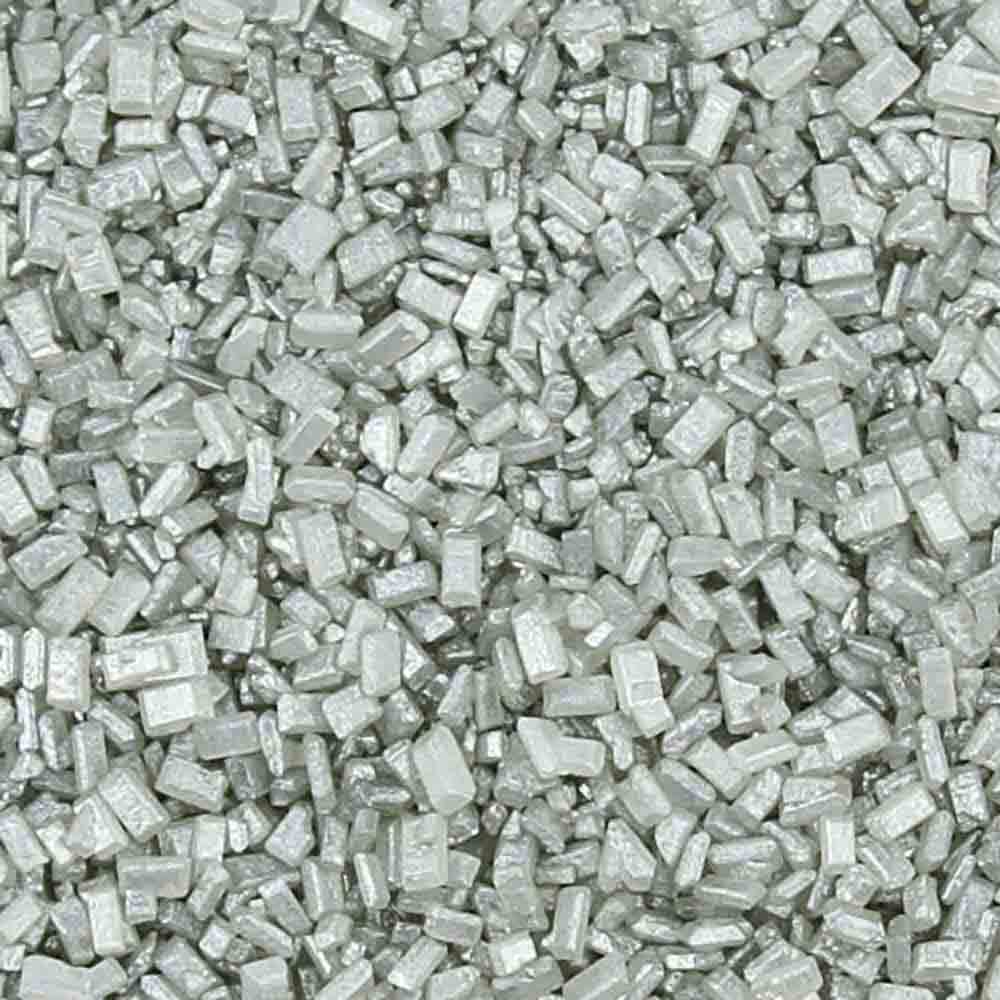 Silver Pearlized Coarse Sugar / Sugar Crystals 78507S Country Kitchen SweetArt