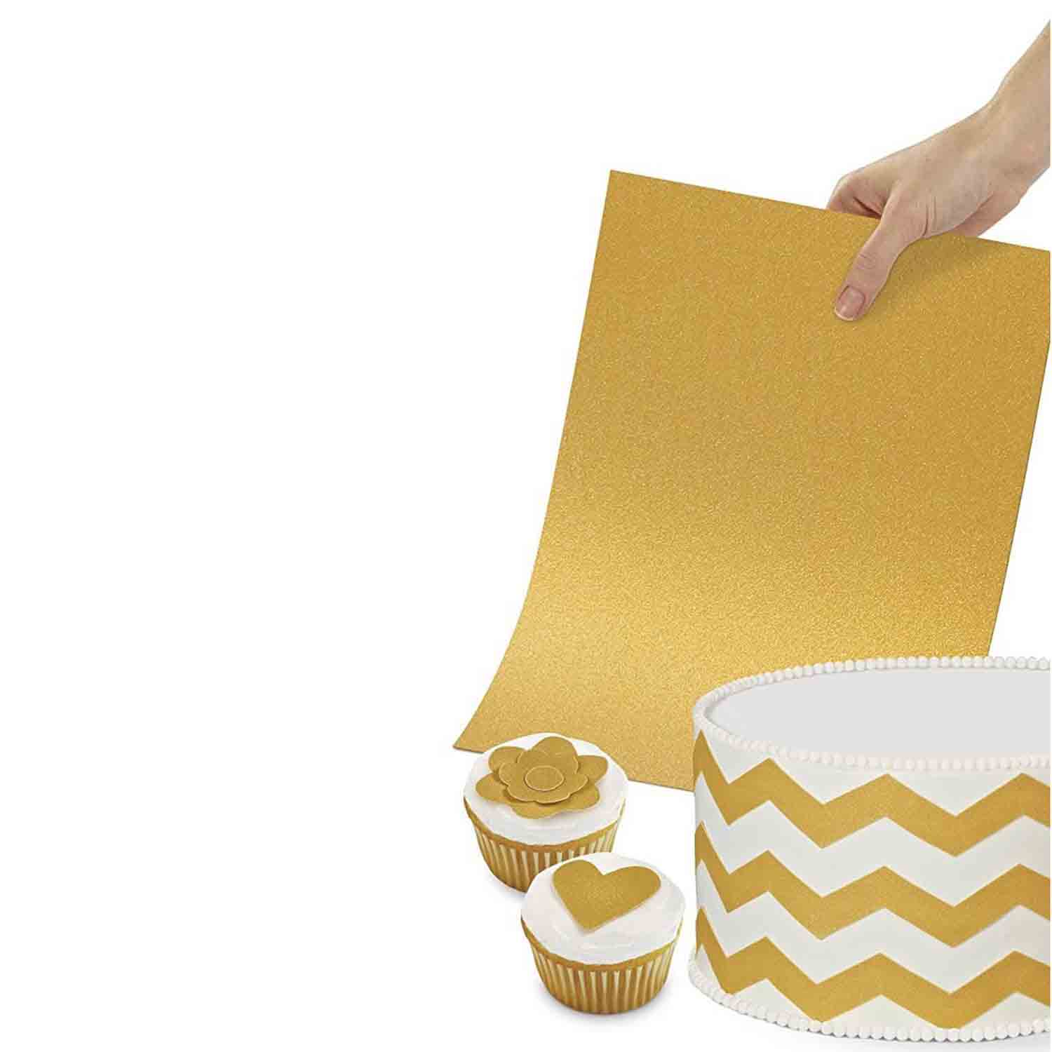 Sugar Sheets!™ Shimmering Gold 7102924 Country Kitchen SweetArt